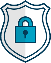 Security shield and lock icon - Netsmart CareRouter® mobile dispatching technology