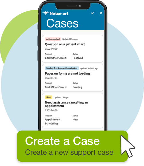 Otto | Create a new support case | Case Management AI-support | Netsmart