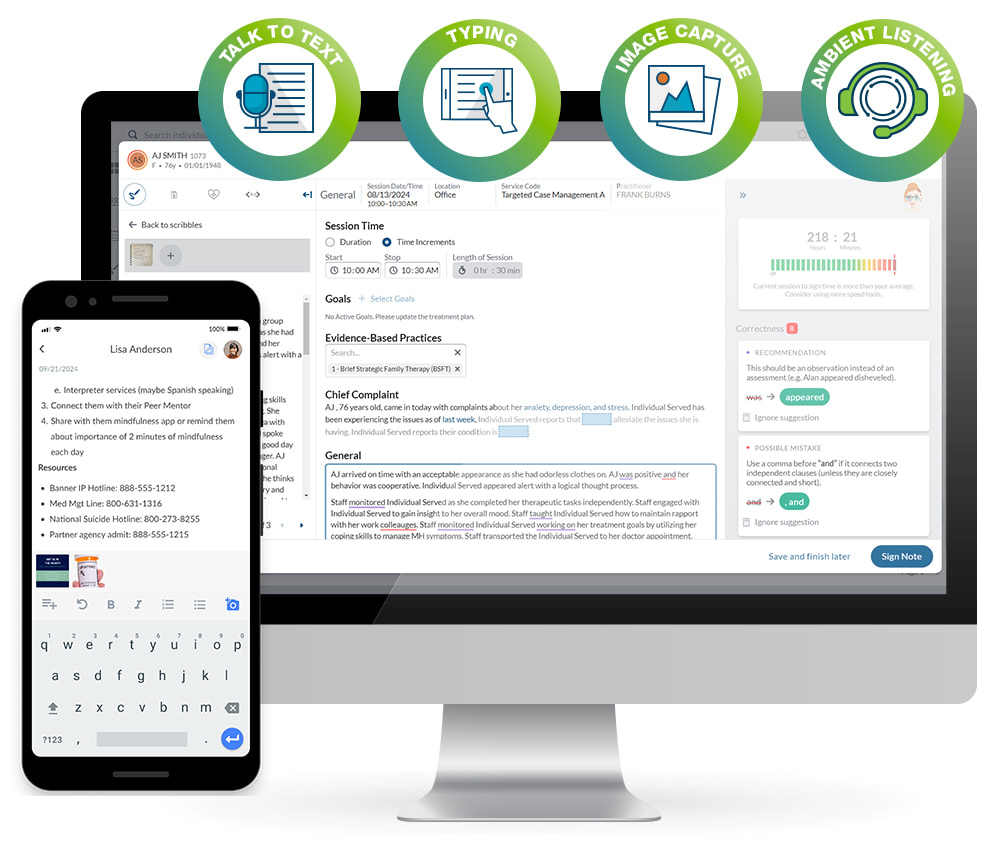 data capture bells graphic - Netsmart Bells AI is the leading AI-powered clinical documentation tool