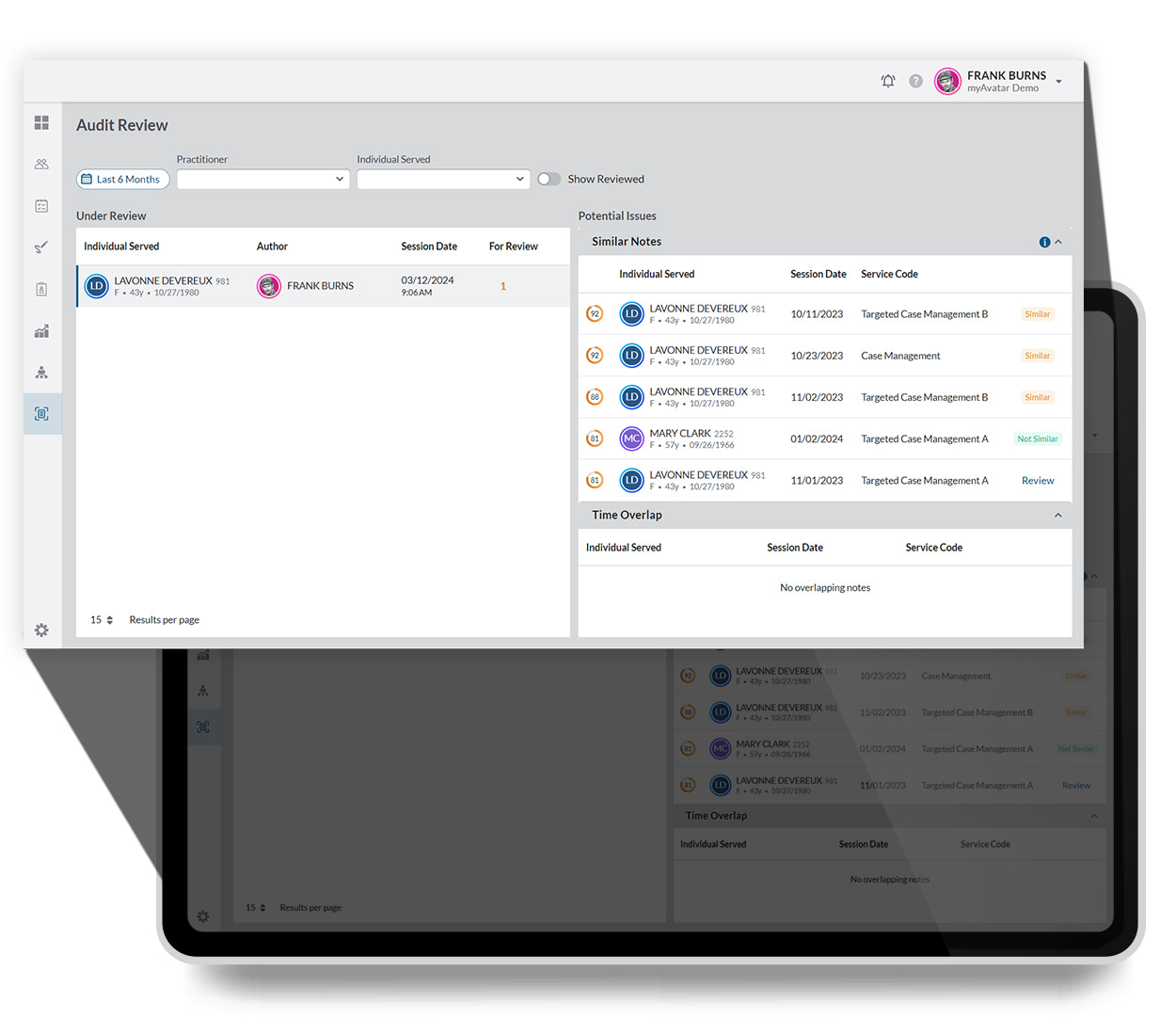 Monitor displaying Bells AI clinical recommendations - Netsmart Bells AI clinical notes boost quality of care and ROI