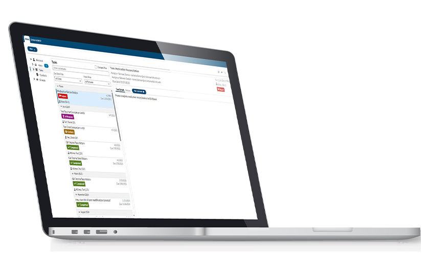 Careconnect Inbox on Laptop