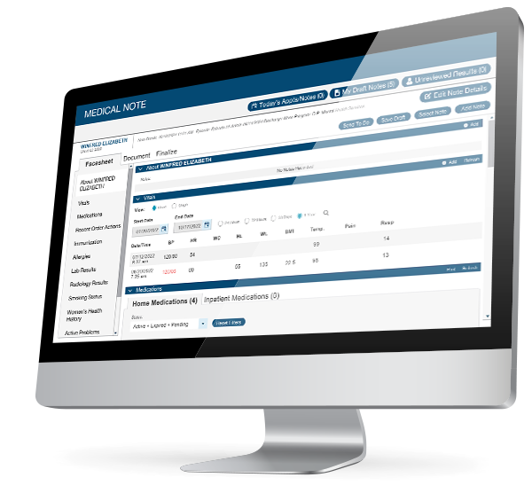 medical note screenshot