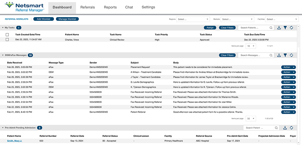 Referral Manager Solution Screenshot